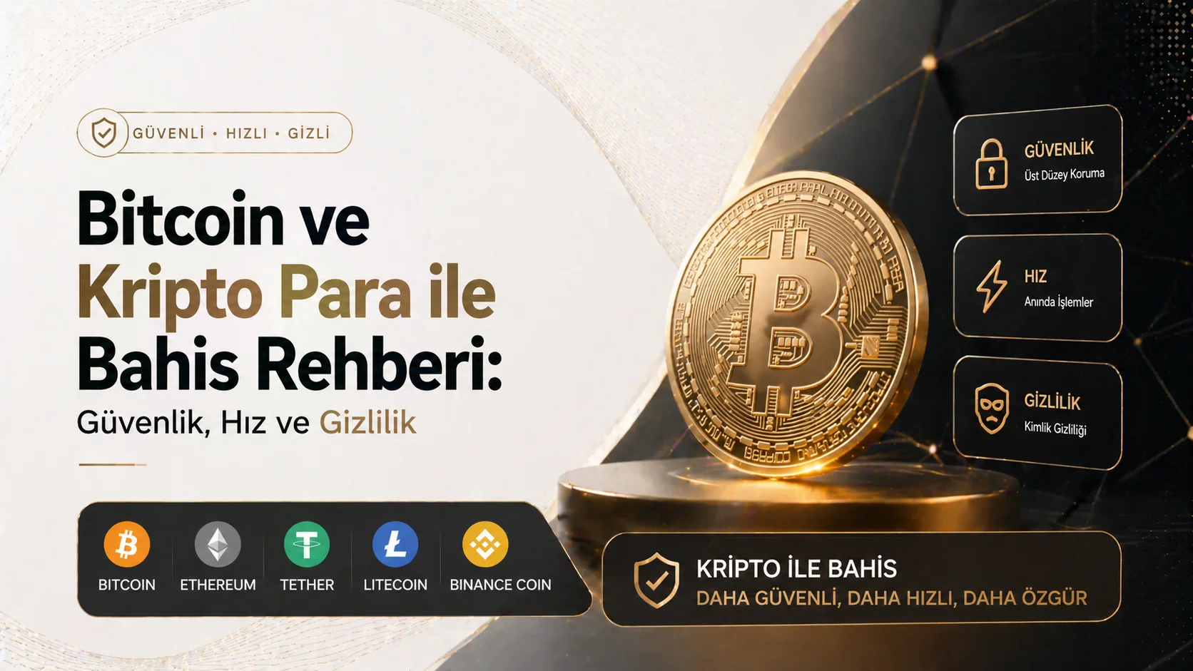 Bitcoin ve Kripto Para ile Bahis Rehberi Güvenlik, Hız ve Gizlilik